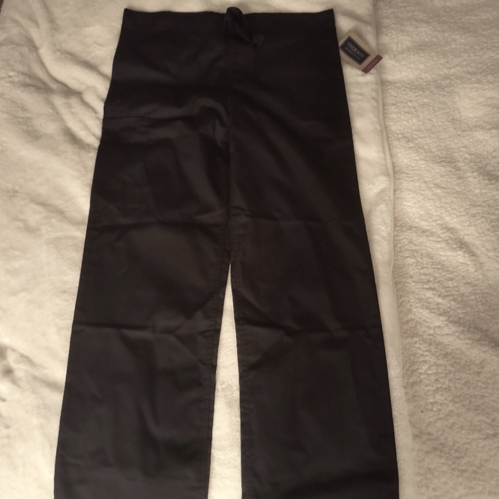 Unisex Black Scrab Pants Size XS